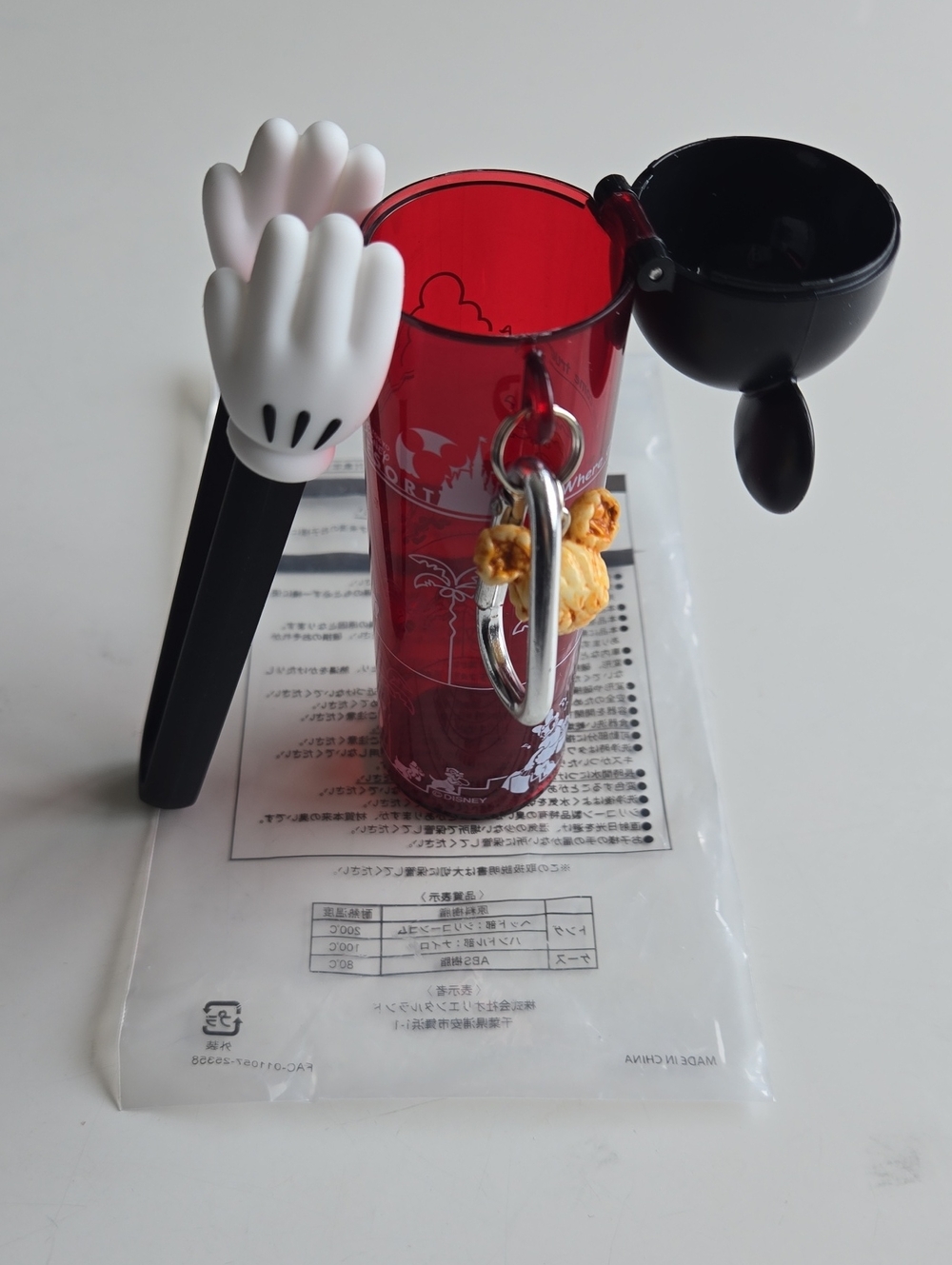 Tokyo Disney Resort Mickey Mouse Hand Popcorn Tongs